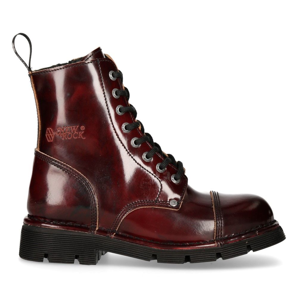 New Rock - M-MILI083C-S56 SchnÃ¼rstiefel - Bordeauxrot